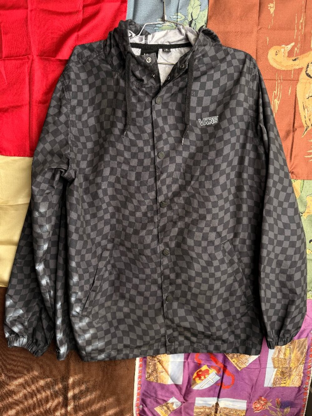 Vans Torrey Checkerboard Hooded Jacket Medium